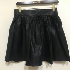Faux leather skater skirt!